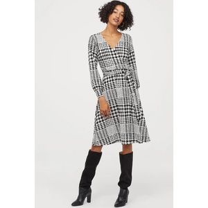 H&M x Richard Allen Houndstooth Midi Dress